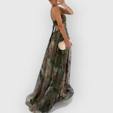 Verity - Ilga suknelė su gėlių raštu