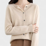 Aivita | Moteriškas Merino vilnos megztinis O-žiedu