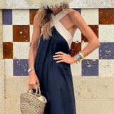 Orella | Suknelė su kryžminiu kaklu