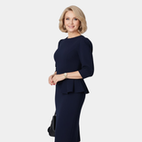 Claudine Bloom | Rafinuota Ruffles Midi Suknelė