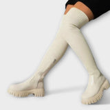 Lureva – Ilgi auliniai batai su storu padu