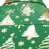 Vyriški žali marškiniai su auksiniu kalėdiniu raštu regular fit ilgomis rankovėmis