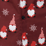Vyriški raudoni kalėdiniai marškiniai su saldžiu nykštuku ir ilgomis rankovėmis