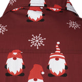 Vyriški raudoni kalėdiniai marškiniai su saldžiu nykštuku ir ilgomis rankovėmis