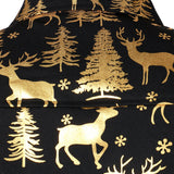 Vyriški ilgarankoviai marškiniai su auksiniu kalėdiniu elniu