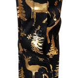 Vyriški ilgarankoviai marškiniai su auksiniu kalėdiniu elniu