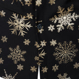 Vyriški ilgarankoviai marškiniai su auksinėmis kalėdinėmis snaigėmis