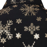 Vyriški ilgarankoviai marškiniai su auksinėmis kalėdinėmis snaigėmis