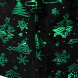 Vyriški žali regular fit ilgarankoviai marškiniai su kalėdiniu raštu