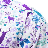 Vyriški šventiniai marškiniai su kalėdiniu elnių raštu