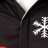 Vyriški ilgarankoviai marškiniai su Kalėdų Senelio dizainu ir sagomis