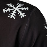 Vyriški ilgarankoviai marškiniai su Kalėdų Senelio dizainu ir sagomis