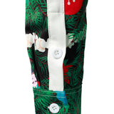 Vyriški regular fit ilgarankoviai marškiniai su kalėdiniu eglutės kamufliažo raštu