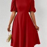 Clara Bloom | Rafinuota Juoda Midi Suknelė