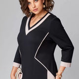 Fenna | Elegantiška V formos suknelė