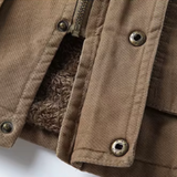 Žiemos laisvalaikio paltas iš medvilnės