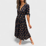 Monique - Elegantiška Suknelė Su Taškeliais