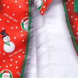 Vyriški ilgarankoviai marškiniai su kalėdiniu sniego seniu ir Kalėdų Seneliu