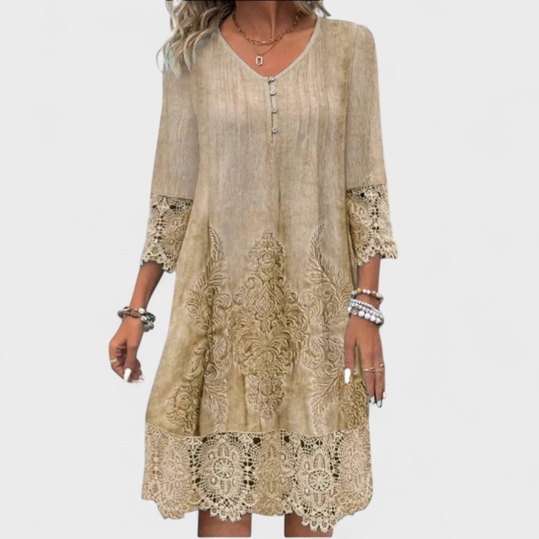 Helle - Elegantiška suknelė iš nėrinių