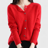 Aivita | Moteriškas Merino vilnos megztinis O-žiedu