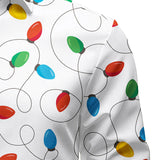 Vyriški ilgarankoviai marškiniai su kalėdinėmis lemputėmis