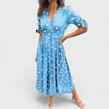 Monique - Elegantiška Suknelė Su Taškeliais