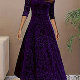 Vespera | Elegantiška Gėlių Midi Suknelė