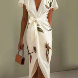 Brenna | Elegantiška Apvyniojama Suknelė