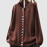 Elīna | Elegantiškas megztinis su sagomis