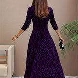 Vespera | Elegantiška Gėlių Midi Suknelė