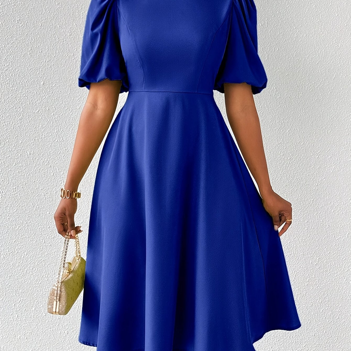 Clara Bloom | Rafinuota Juoda Midi Suknelė