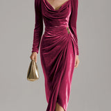 Eadoline | Elegantiška Plisuota Midi Suknelė