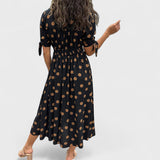 Monique - Elegantiška Suknelė Su Taškeliais