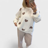 Mila - Palaidinė iš mišrių medvilnės su širdelėmis