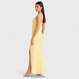 Bella - Sijonas su korsetu iš satino su volanais