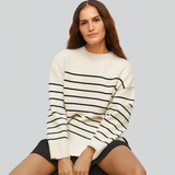 Louise - Dryžuotas Megztinis Couture