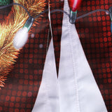 Vyriški marškiniai su linksmu kalėdiniu kostiumo dizainu ilgarankoviai su sagomis