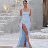 Cell | Elegantiška formalioji maksi suknelė su atvira nugara