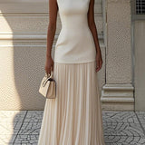 Rowina | Suknelė be rankovių su plaukuojančiomis klostėmis