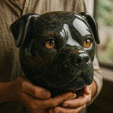 Juodas šuo - Mistinė juodo šuns skulptūra