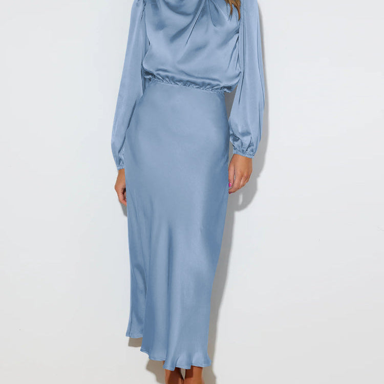 Maristella | Prabangus Satino Maxi Suknelė