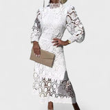 Élise - Blizgus nėriniuotas suknelė