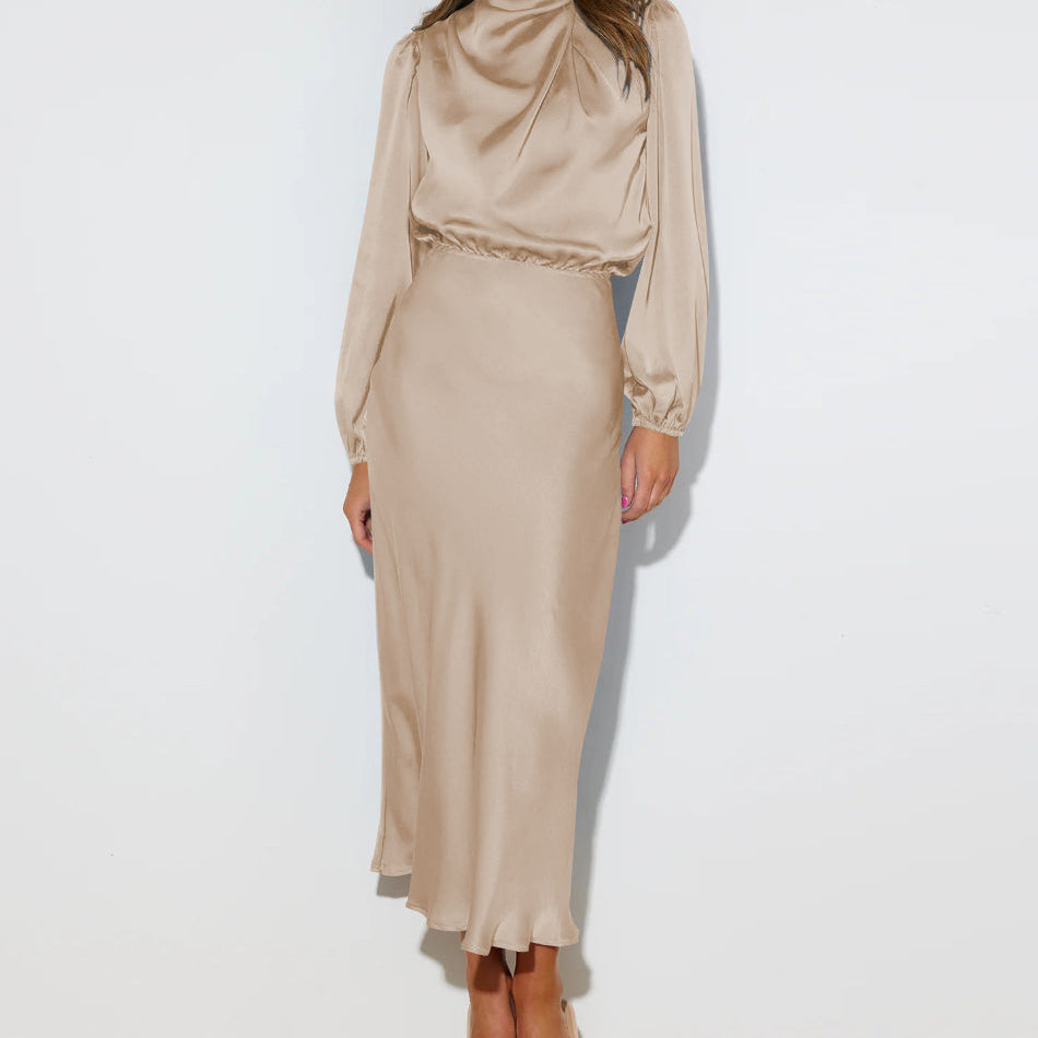 Maristella | Prabangus Satino Maxi Suknelė