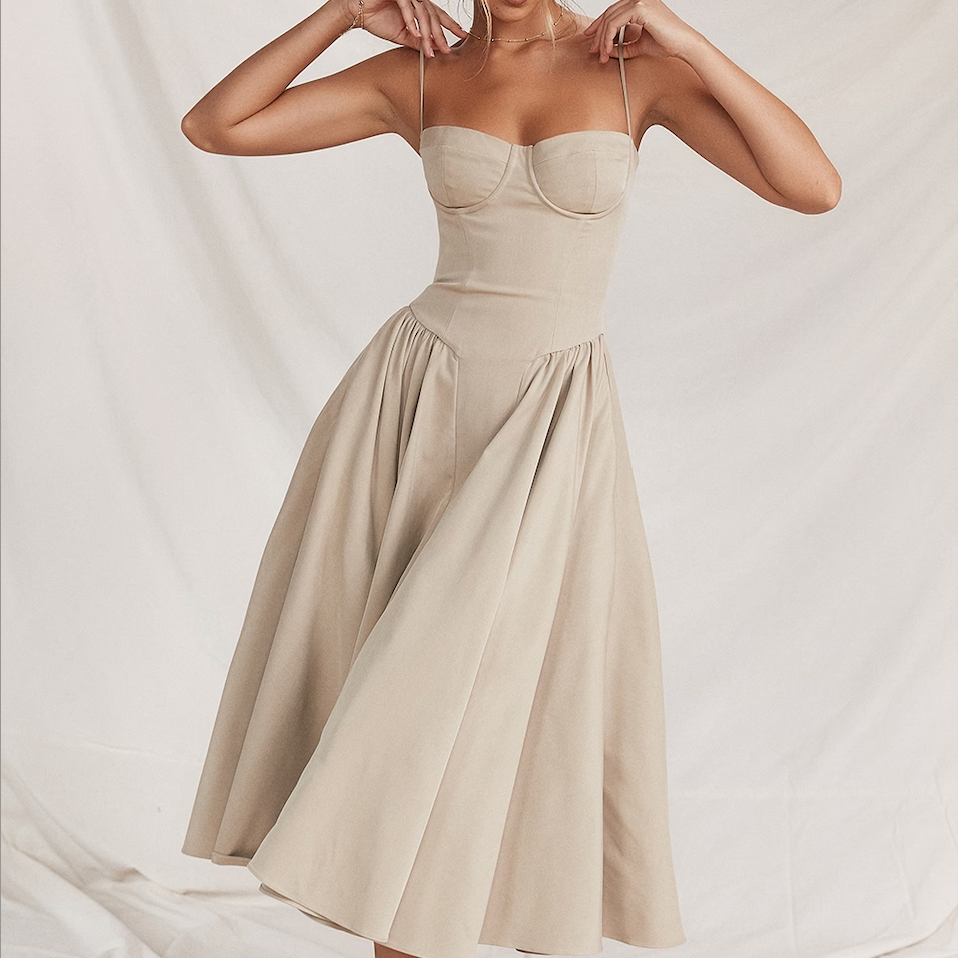 Briallen | Šviežias struktūruotas suknelė