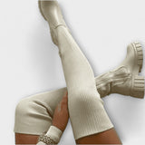 Lureva – Ilgi auliniai batai su storu padu