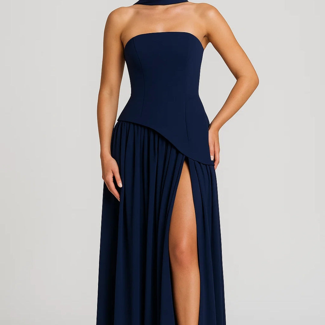 Thessaly | Lengvas V-kaklo Midi Suknelė