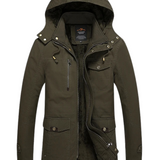 Elegantiškas medvilninis žieminis paltas