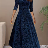 Vespera | Elegantiška Gėlių Midi Suknelė