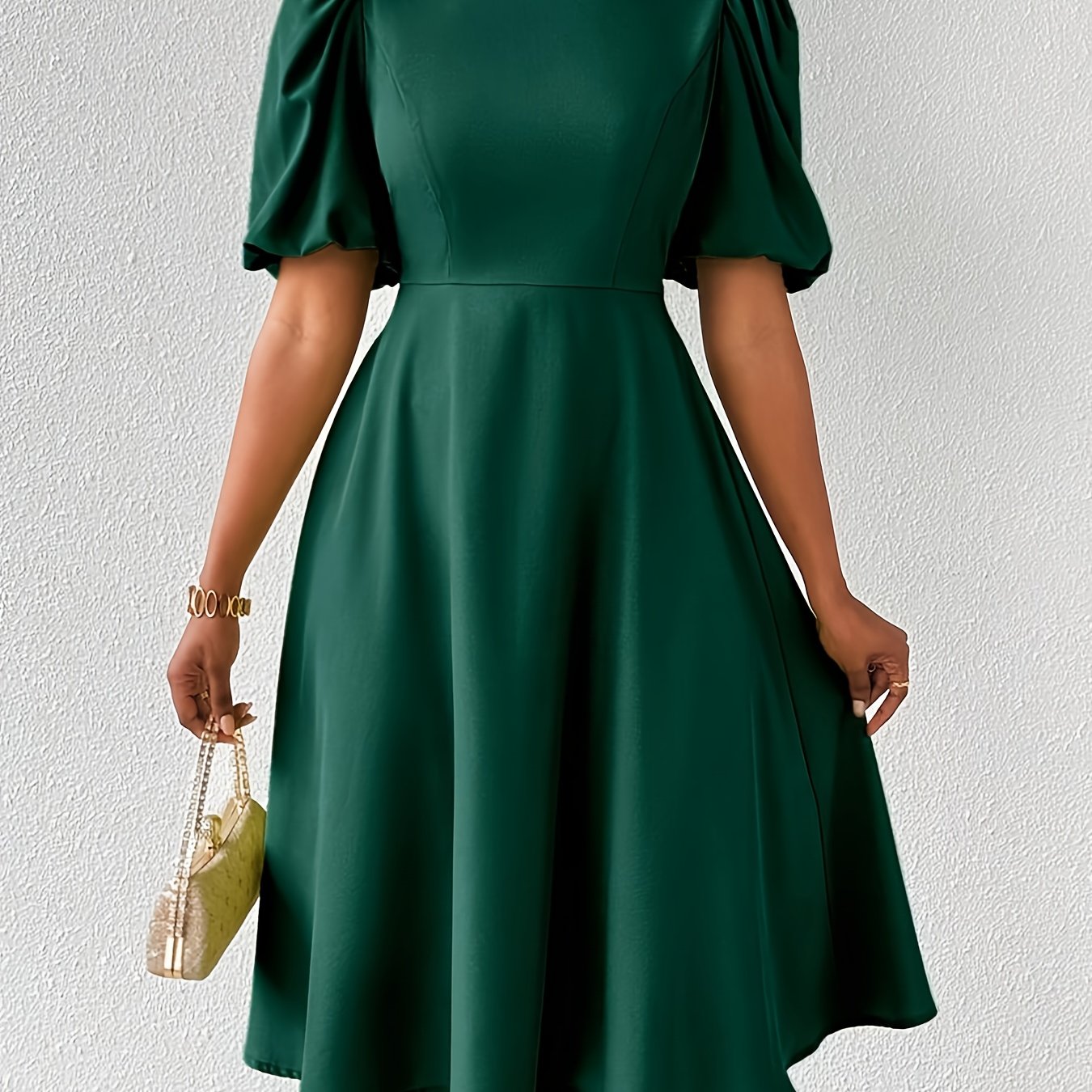 Clara Bloom | Rafinuota Juoda Midi Suknelė