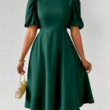 Clara Bloom | Rafinuota Juoda Midi Suknelė